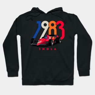 Retro Racing Car 1983 - Emilia Romagna Hoodie